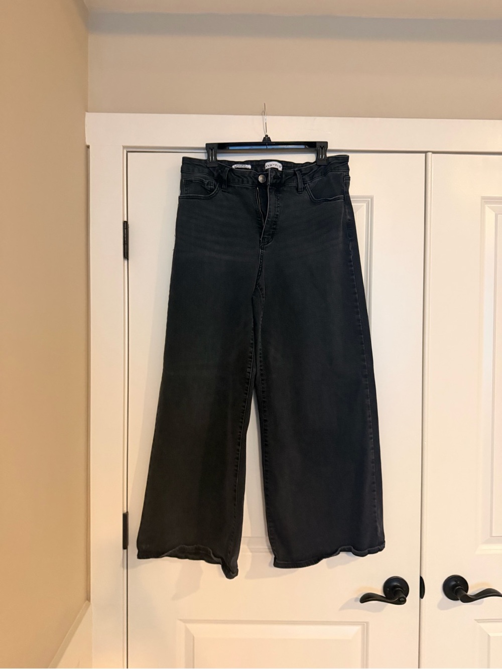 Ava & Viv high rise wide leg Women's Jeans in Black